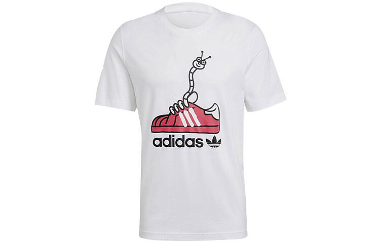 

Футболка Worm мужская белая Adidas Originals, белый