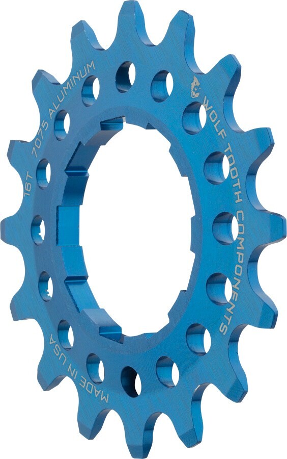 

Односкоростной алюминиевый винтик Wolf Tooth Components, синий