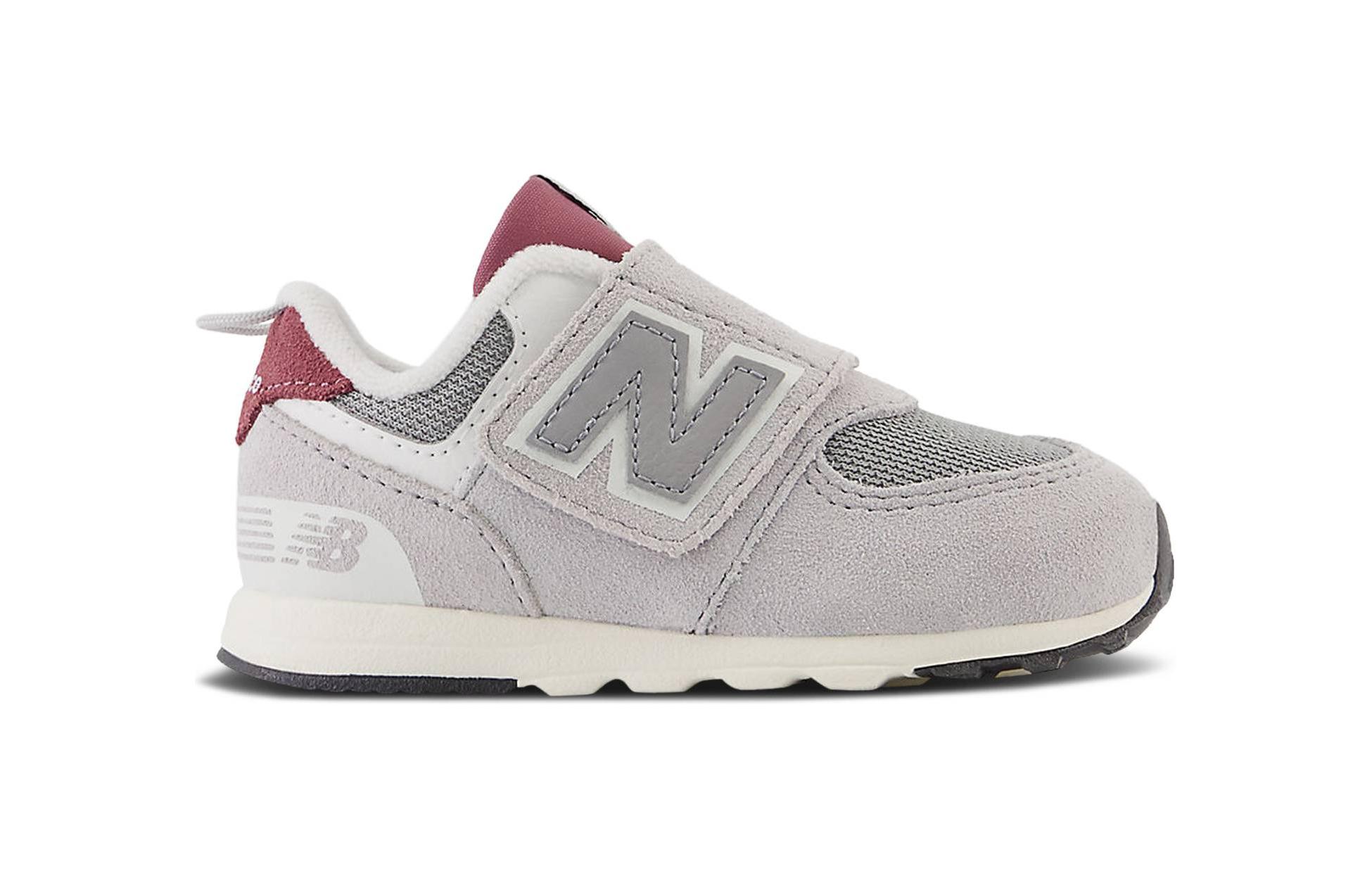 Низкие детские туфли для малышей New Balance, серый — фото 2