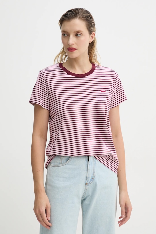 

Хлопковая футболка Levi'S, бордовый