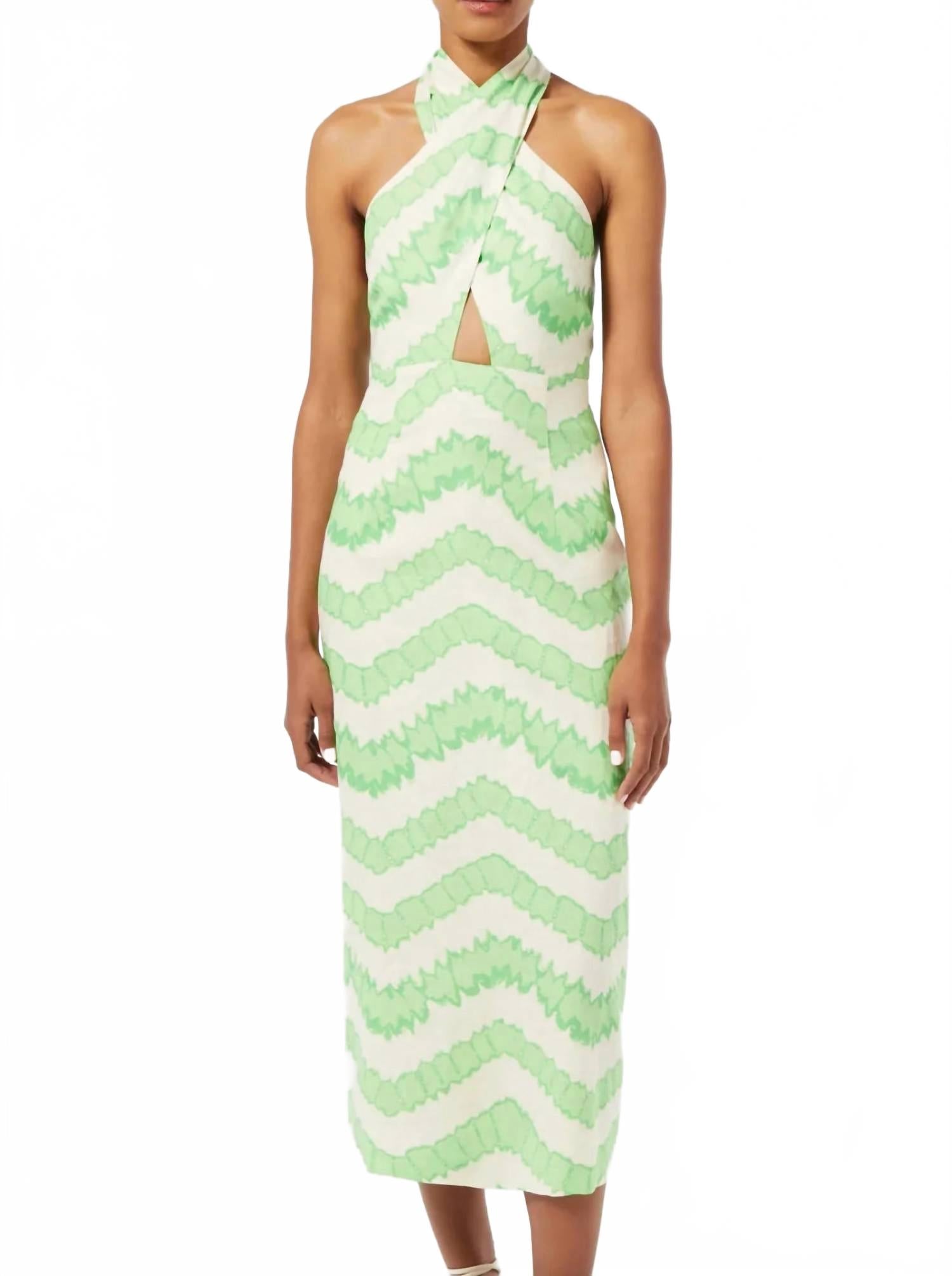 

Платье Paolo в акварельную зигзаг Rhode, Watercolor Zig Zag