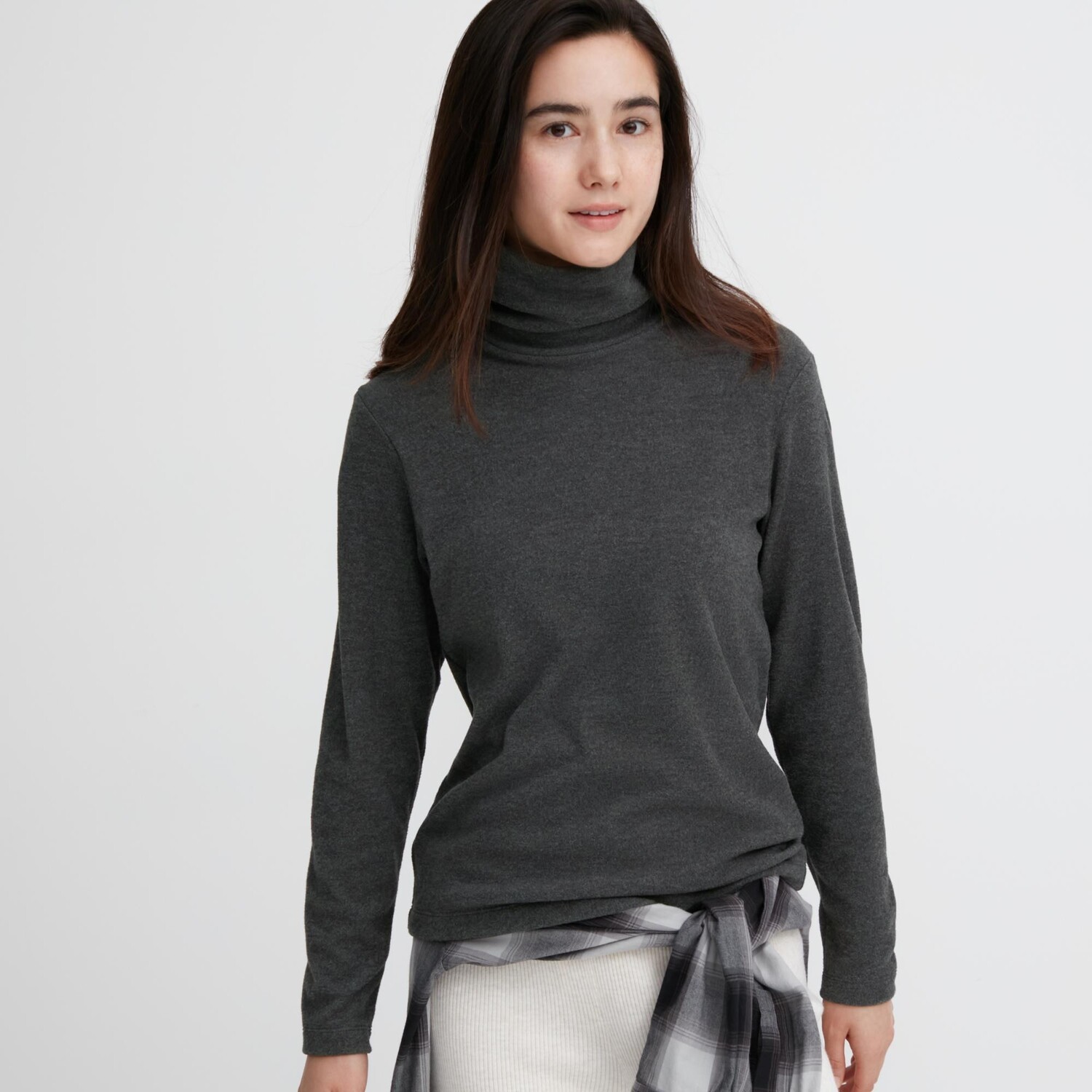 Водолазка Uniqlo heattech, серый — фото 2
