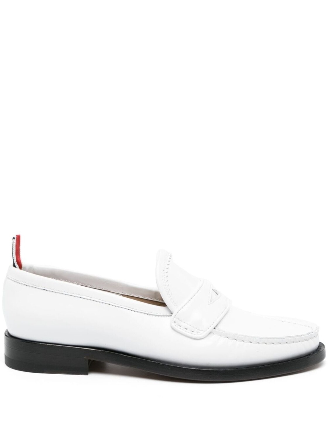Thom Browne лоферы Pleated Varsity, белый