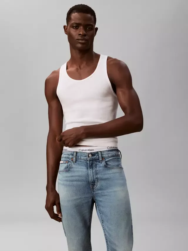 Джинсы зауженного кроя, модель Dispatcher Calvin Klein