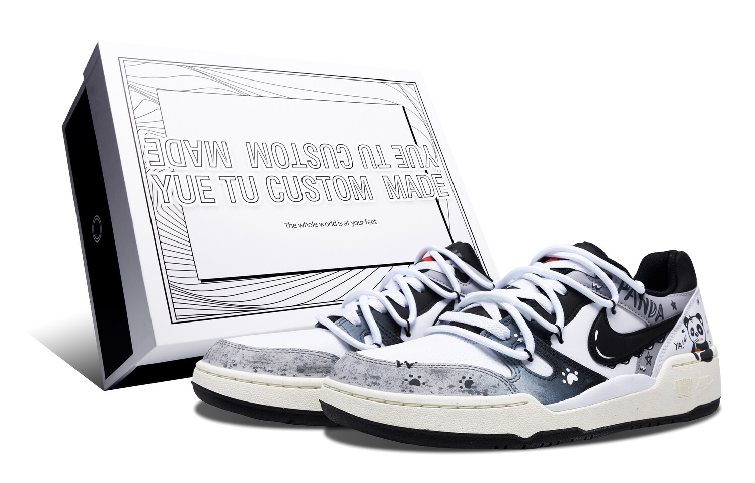 

Кроссовки Nike Full Force Skateboarding Shoes Men Low-top Black/white/gray, черный