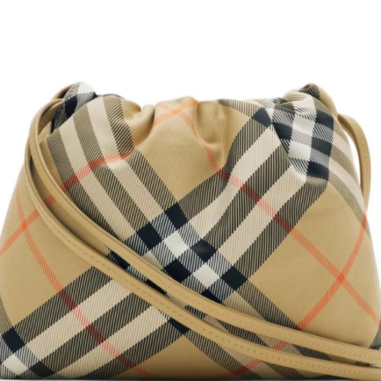 Женская сумка через плечо Burberry из полиамида песочного цвета — фото 4