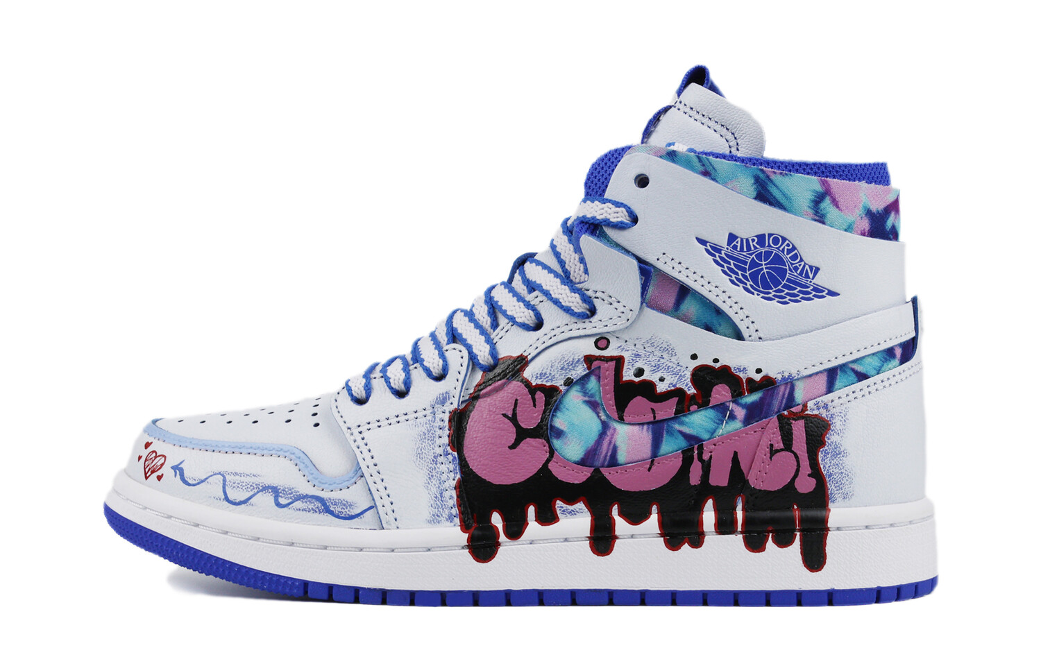 

Кроссовки Jordan Air Jordan 1 Vintage Women, голубой/мультиколор, Белый, Кроссовки Jordan Air Jordan 1 Vintage Women, голубой/мультиколор