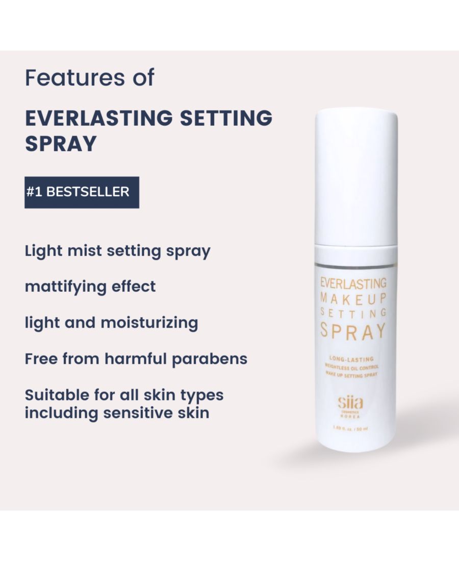 Фиксирующий спрей для макияжа Everlasting Makeup Setting Spray (Fixer) SIIA Cosmetics, — фото 2