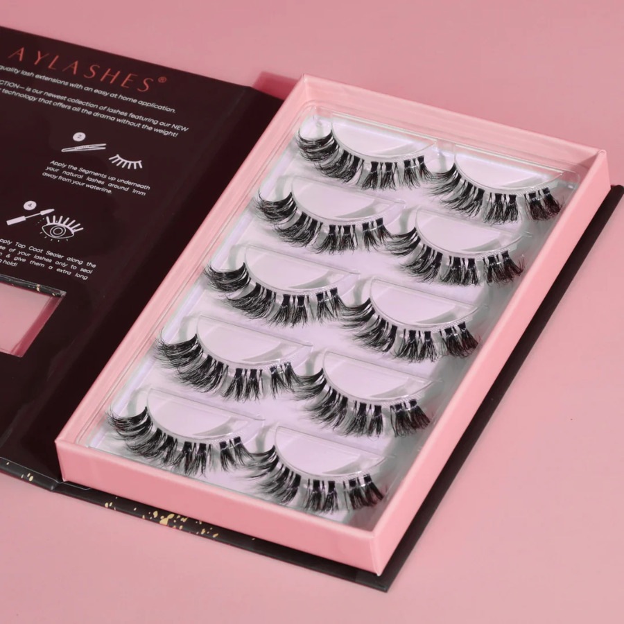 Искусственные ресницы maxi box - 5 paar - schwarz. Aylashes, the star maxi (10mm-12mm), количество 1 шт. — фото 2