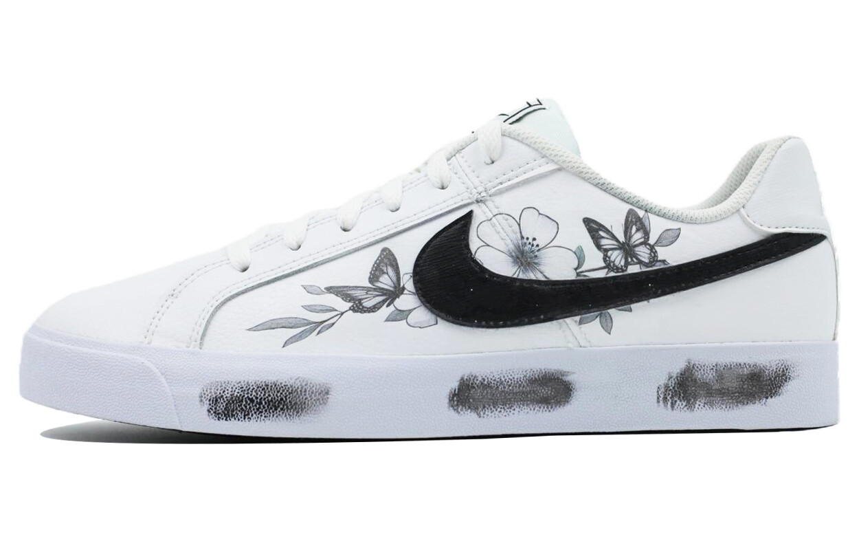 

Кроссовки Nike Skateboarding Shoes Men Low-top White, белый/черный