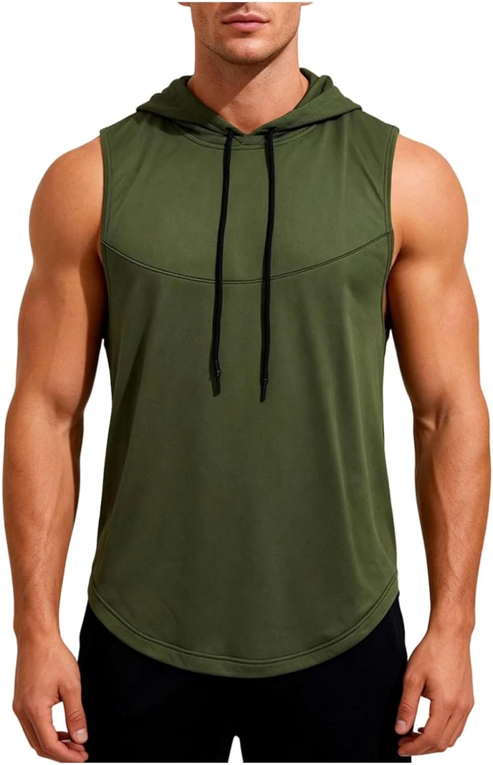 

Мужская быстросохнущая майка с капюшоном для тренировок