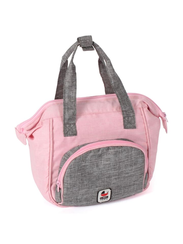 

Chic 2000 Сумка для смены подгузников для кукол - розово-серая меланжевая