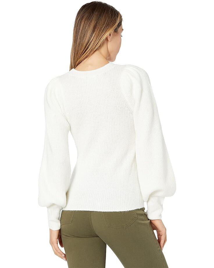 

Свитер 1.STATE Balloon Sleeve Crew Neck Sweater, цвет Antique White