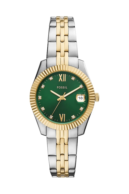 

Двухцветные часы Fossil, серебряный