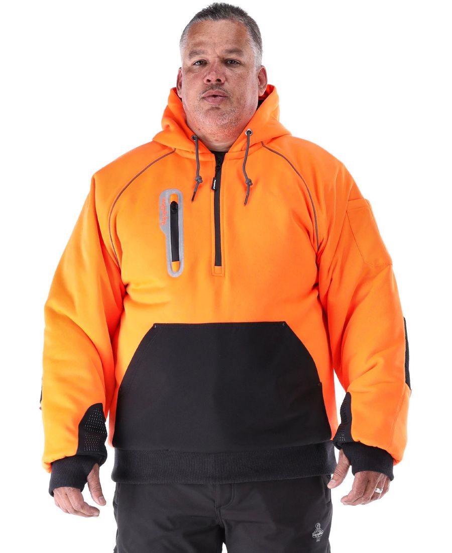 

Толстовка PolarForce с утеплителем и капюшоном больших размеров RefrigiWear, Orange