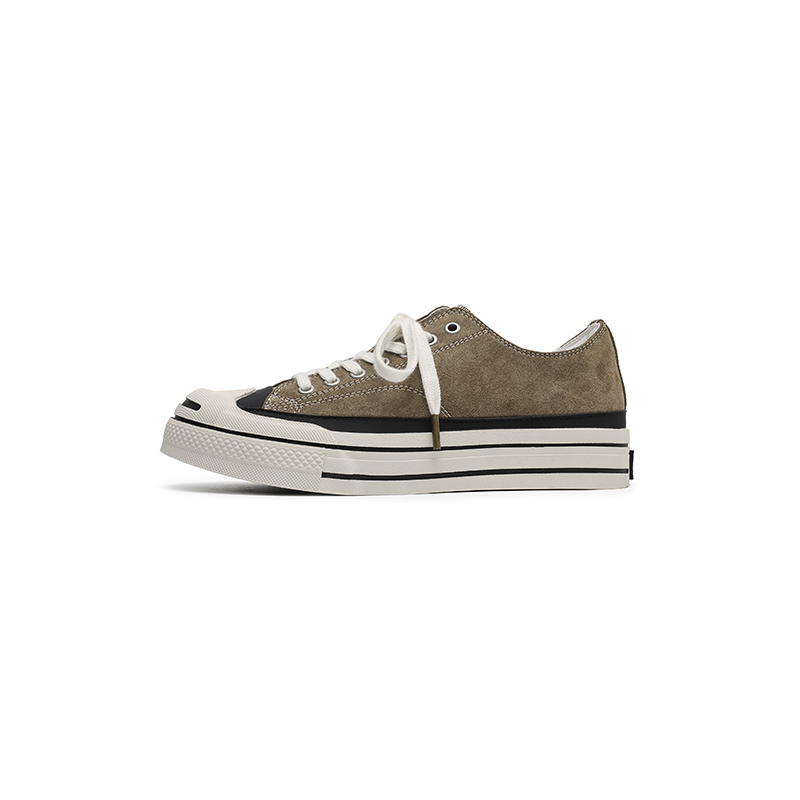 

MOMGOG Легкие и дышащие мужские низкие кеды из холста цвета хаки, цвет Khaki