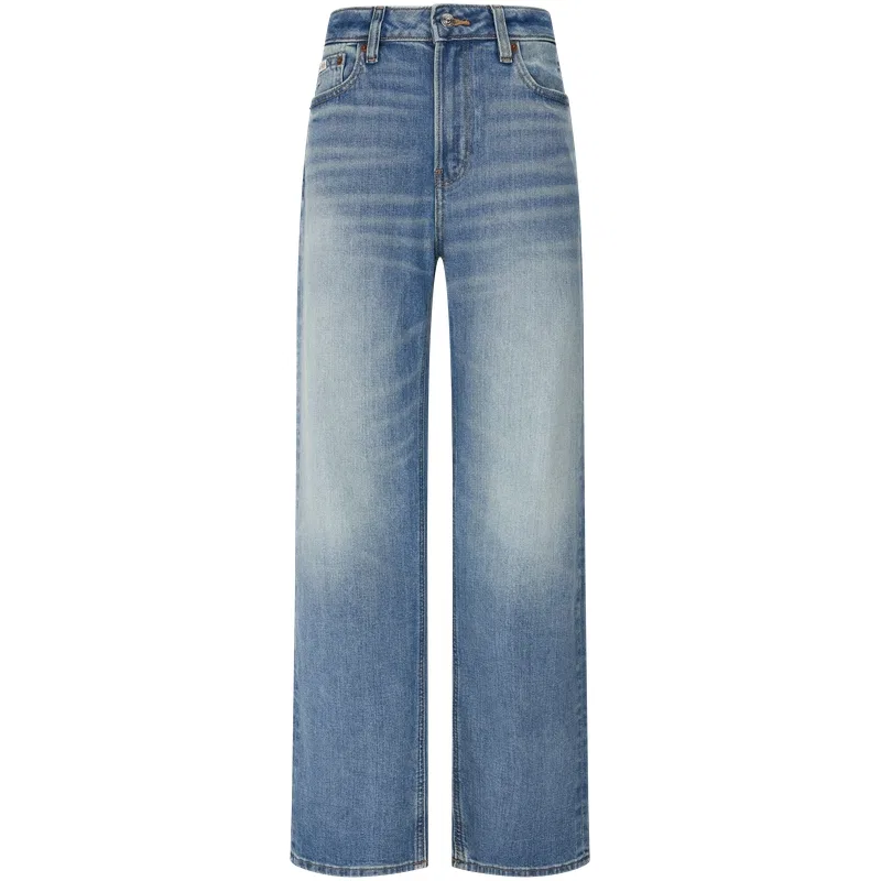 Джинсы женские UZ0 Denim Blue Moderate Straight Fit Calvin Klein, UZ0-Denim Blue — фото 3