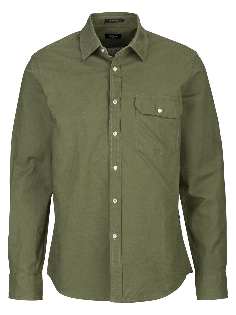 

Рубашка на пуговицах классического кроя REPLAY, Green
