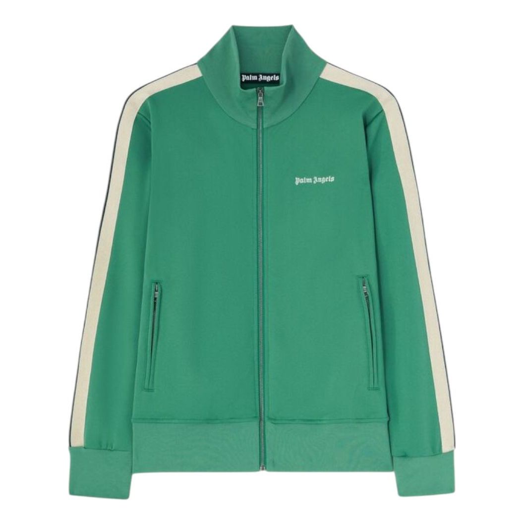 

Спортивная куртка Palm Angels Classic Logo Track Jacket, цвет «Лесной зеленый»