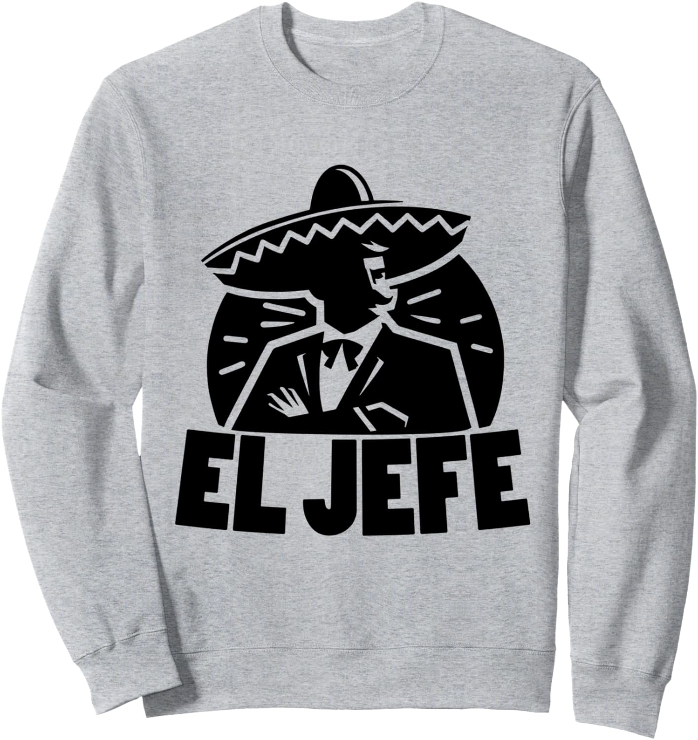 

Толстовка El Jefe The Boss (на испанском) - забавная мексиканская цитата The Boss Funny Shop, серый