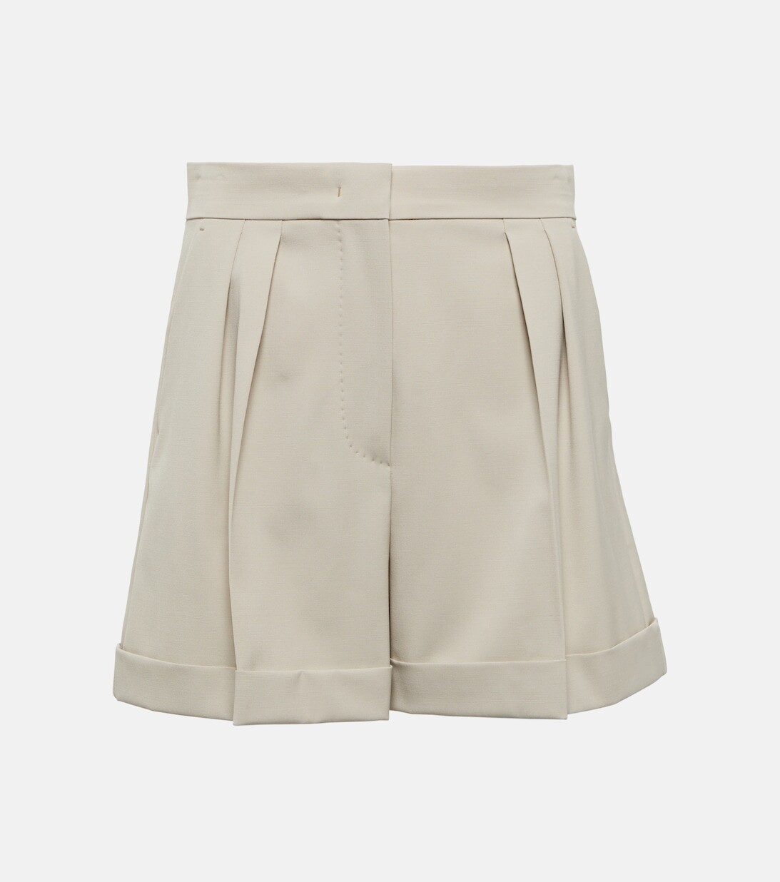 

Шорты Bormida из шерстяного габардина MAX MARA, бежевый