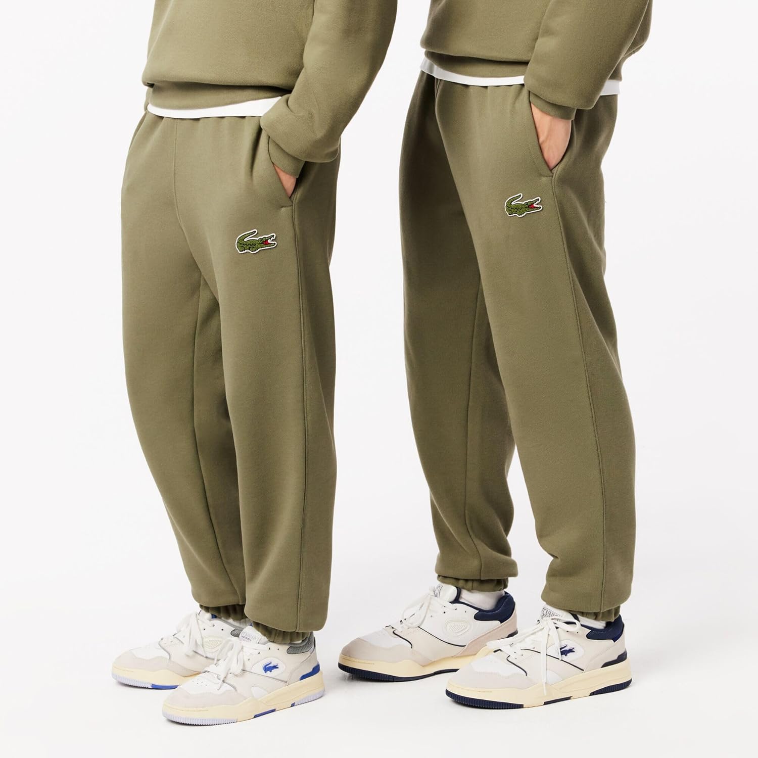 Lacoste мужские базовые зауженные спортивные штаны, Khaki — фото 3