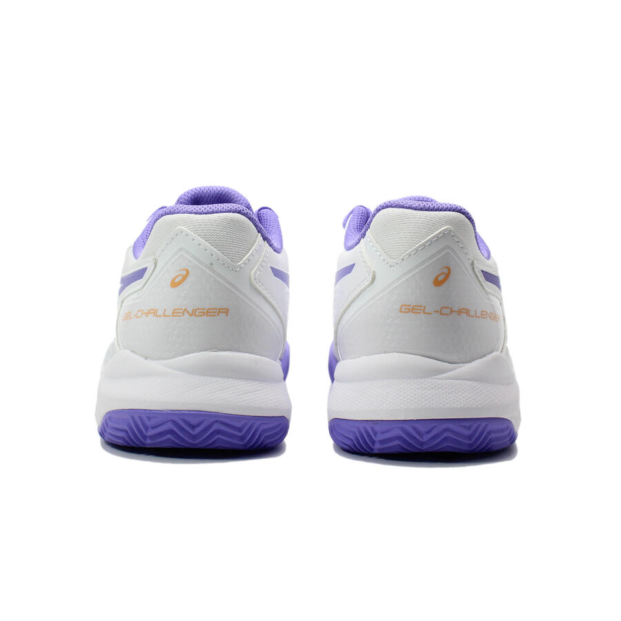 Женские кроссовки Asics Gel-challenger 13 Clay 1042a165-104 белого и фиолетового цветов — фото 3
