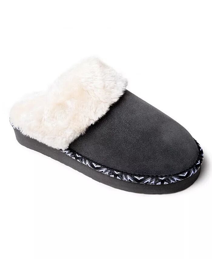 

Женские плюшевые тапочки вишневого цвета Minnetonka, серый