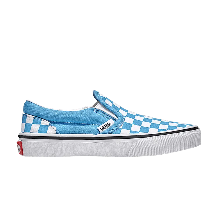 

Кроссовки Vans Classic Slip-On Kids 'Checkerboard - Heritage Blue', синий