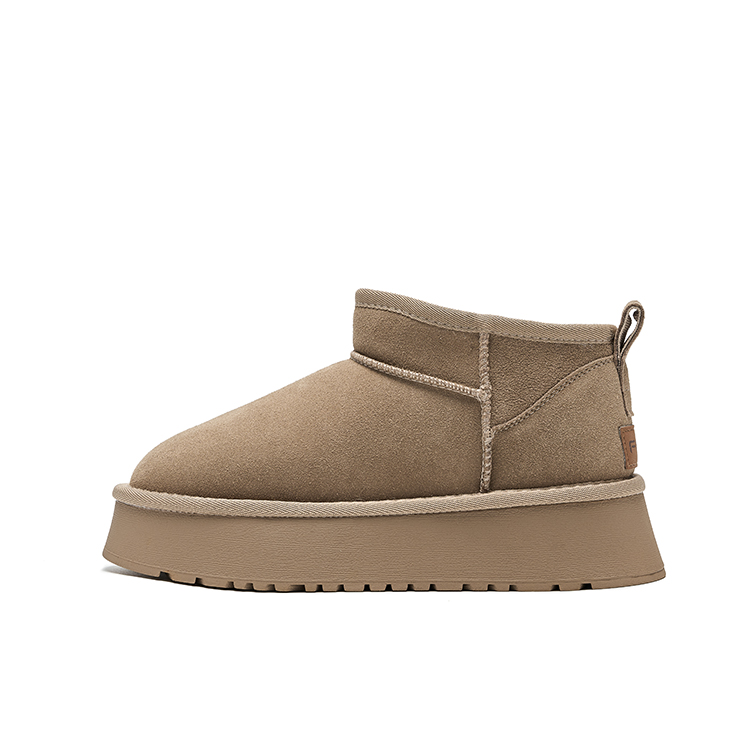 Короткие зимние сапоги женские, абрикосовые FION, Apricot