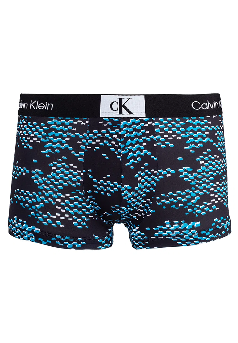 Трусы, низкая посадка, модель 1996 Micro Low Rise Trunk, Calvin Klein, черный/мультиколор