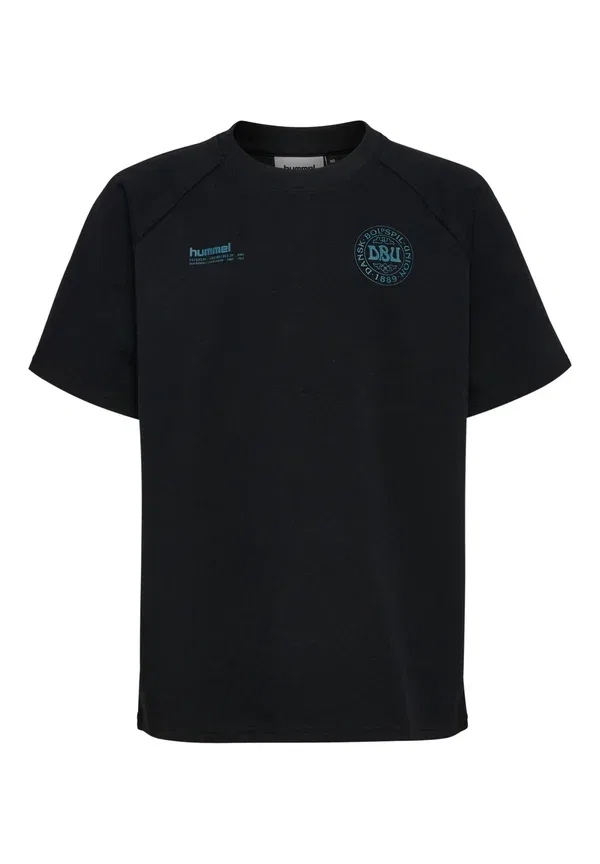 Футболка Hummel Dbu 26 travel tech t-shirt s/s kids national team wear, черный