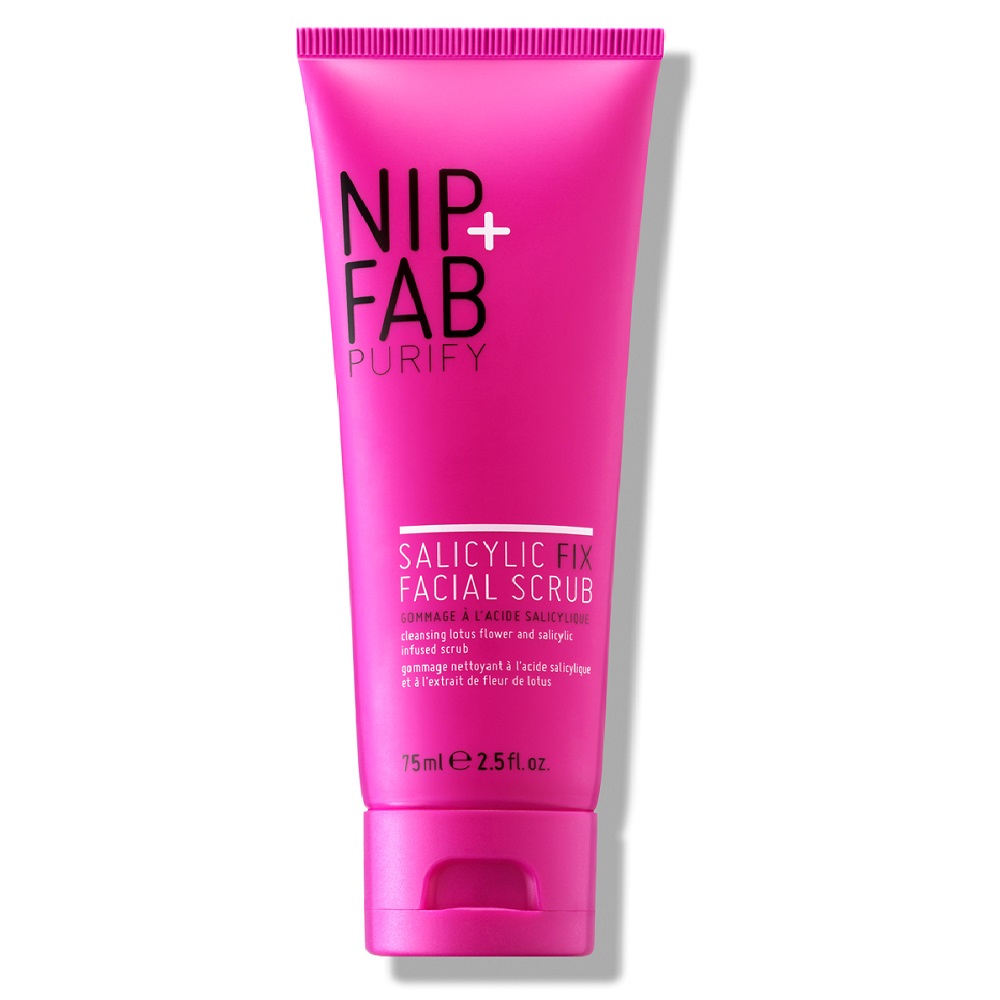 

Скраб для лица для жирной, склонной к акне кожи salicylic fix facial scrub Nip+Fab, 75 мл