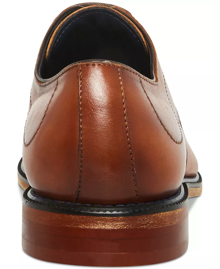 Мужские оксфорды Zane из тонированной фактурной кожи средней высоты Steve Madden, коричневый/бежевый — фото 3