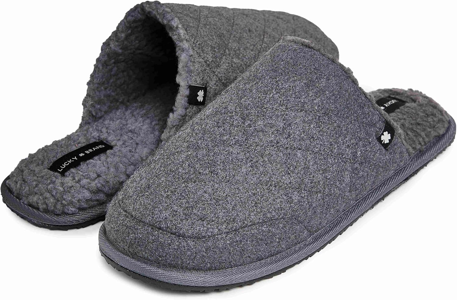 Мужские тапочки Lucky Brand с прошивкой и отделкой, Charcoal — фото 3