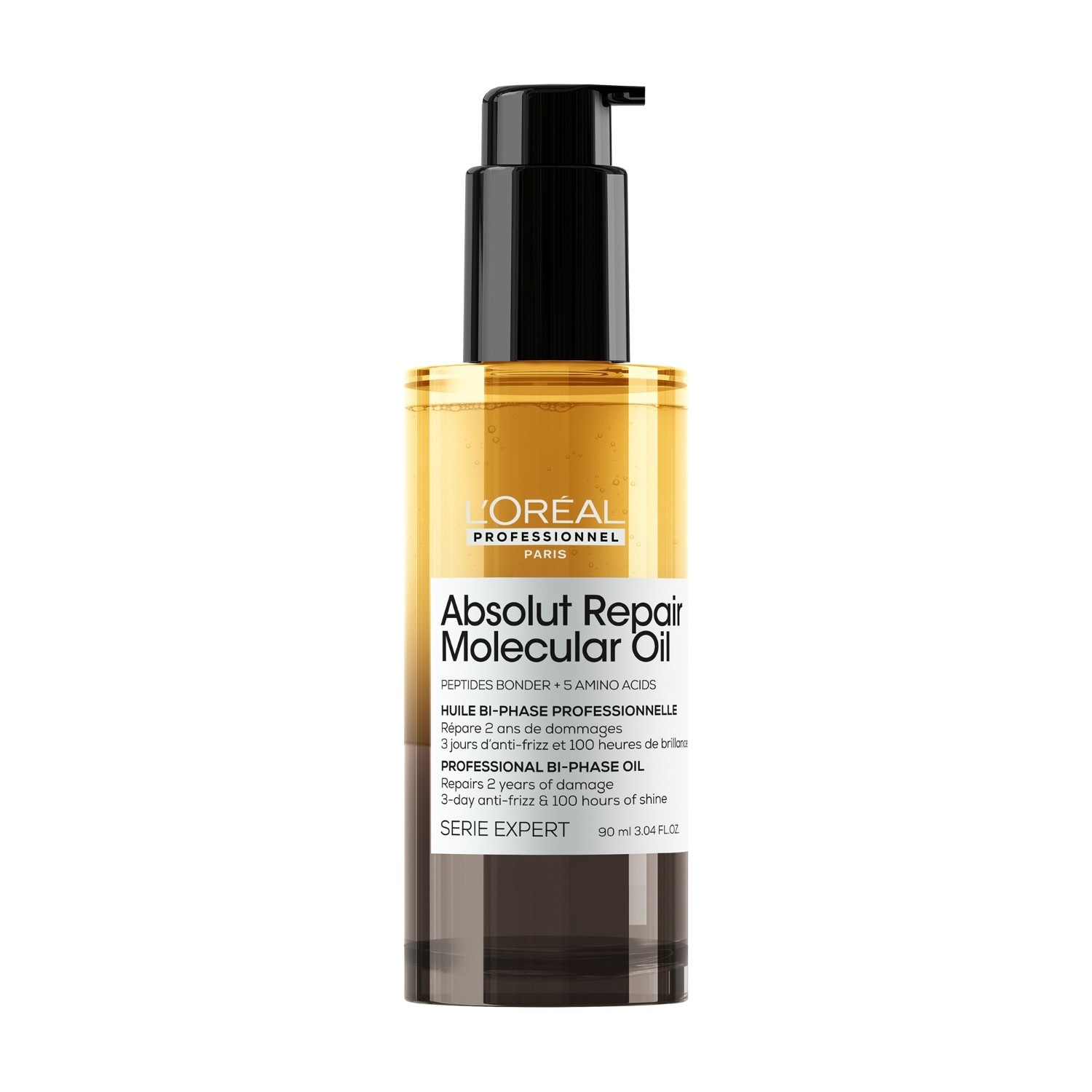 

Масло для волос serie expert absolut repair molecular bi-phase oil L Oreal Professionnel Paris, объем 90 мл