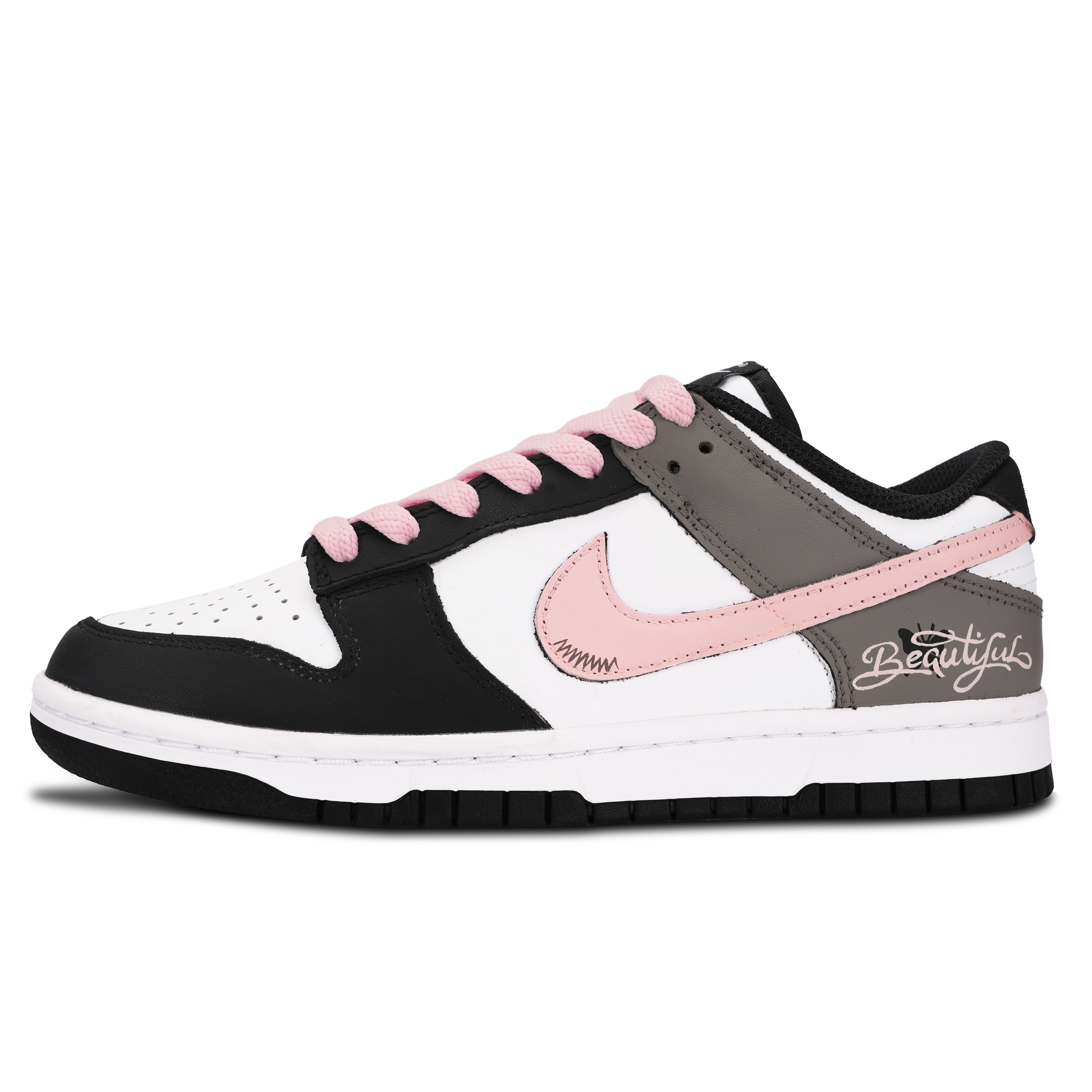 

Nike Dunk Black White, красивые бабочки, кожаные нескользящие износостойкие низкие кроссовки для скейтбординга Coffee