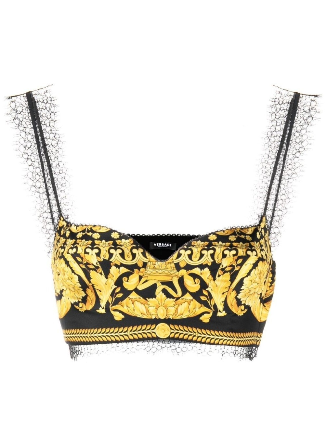 

Versace топ с принтом, черный