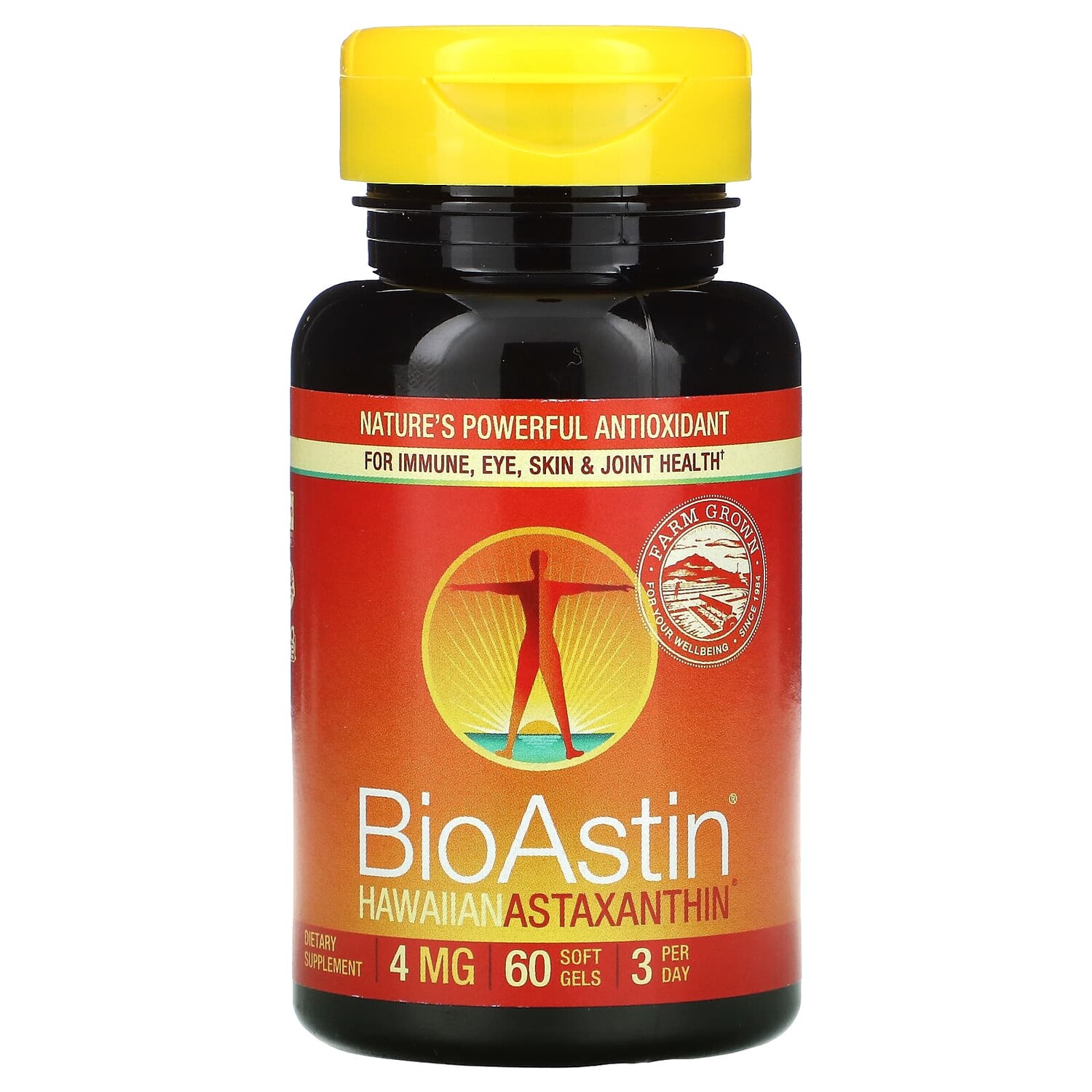 

Nutrex Hawaii BioAstin гавайский астаксантин 4 мг 60 гелевых капсул