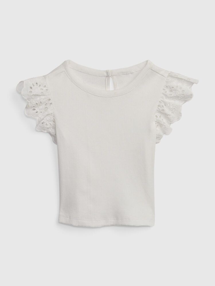 

Футболка с рюшами Gap, белый