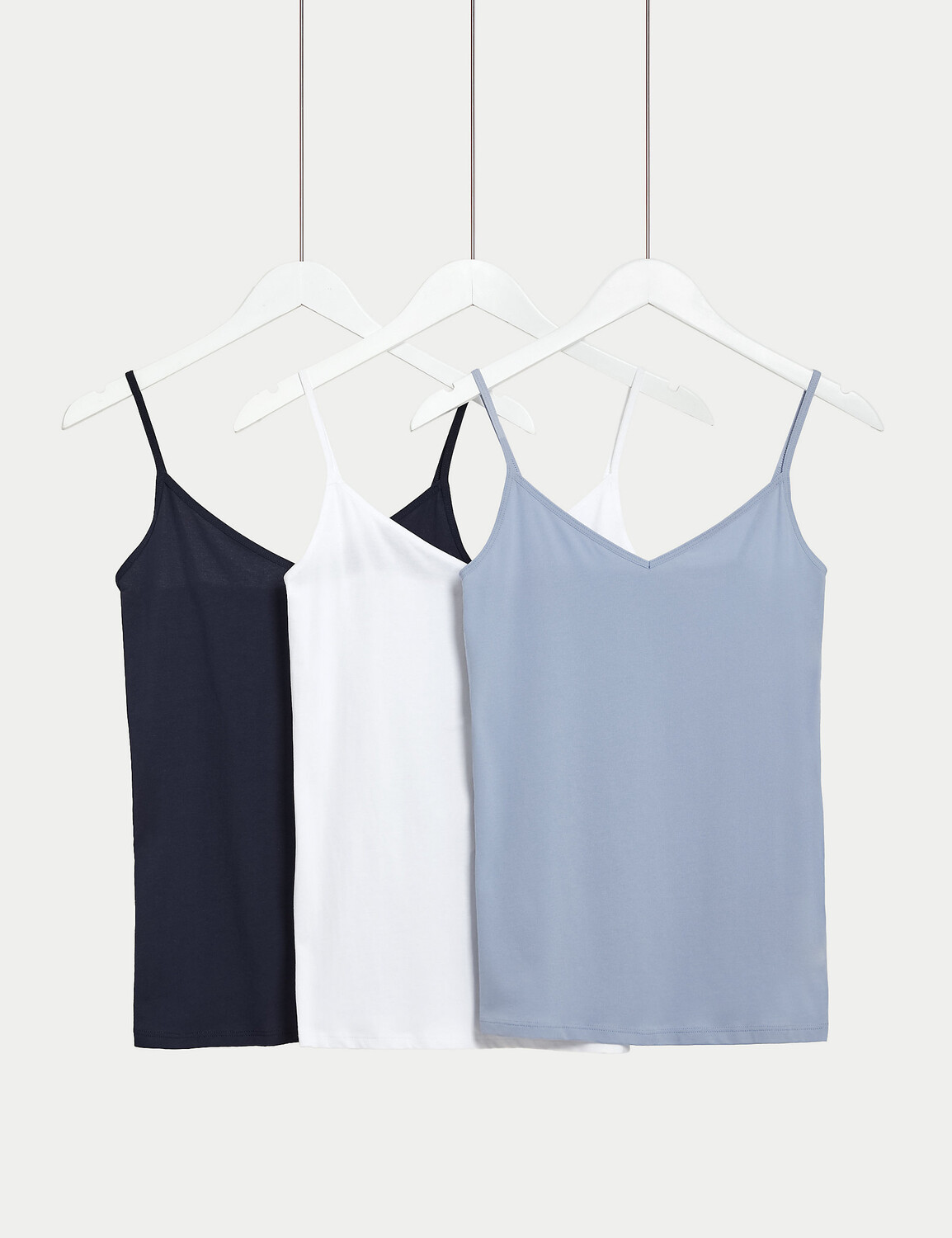

3-х хлопковые жилеты с ремешками Marks & Spencer