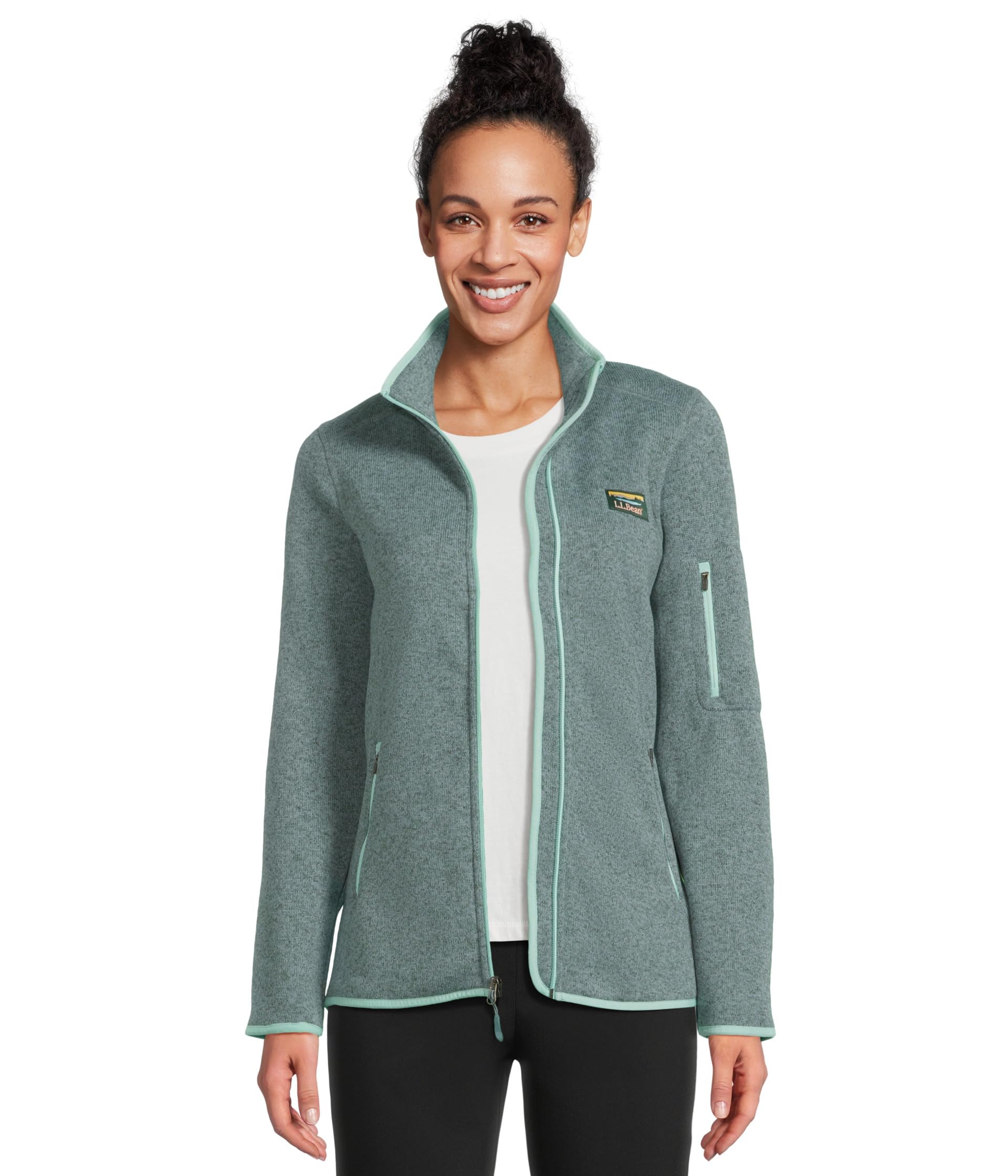 

Куртка L.L.Bean Bean's Sweater Fleece Full Zip Jacket, цвет Soft Spruce