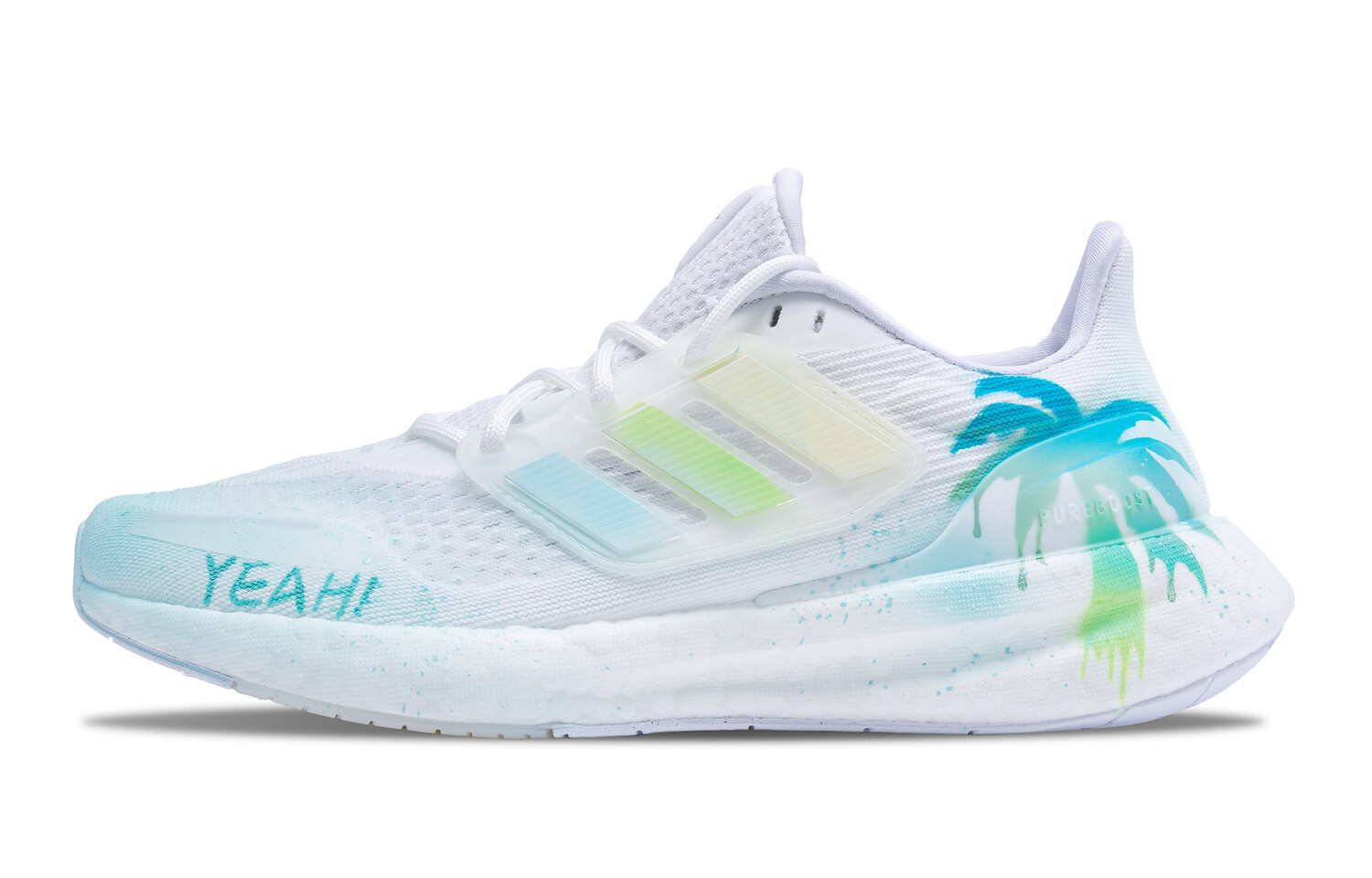 

Кроссовки мужские Pureboost 23 с низким верхом, зеленые Adidas