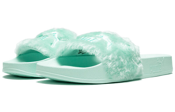 Тапочки fenty x fur slide 'bay' Puma, зеленый — фото 4