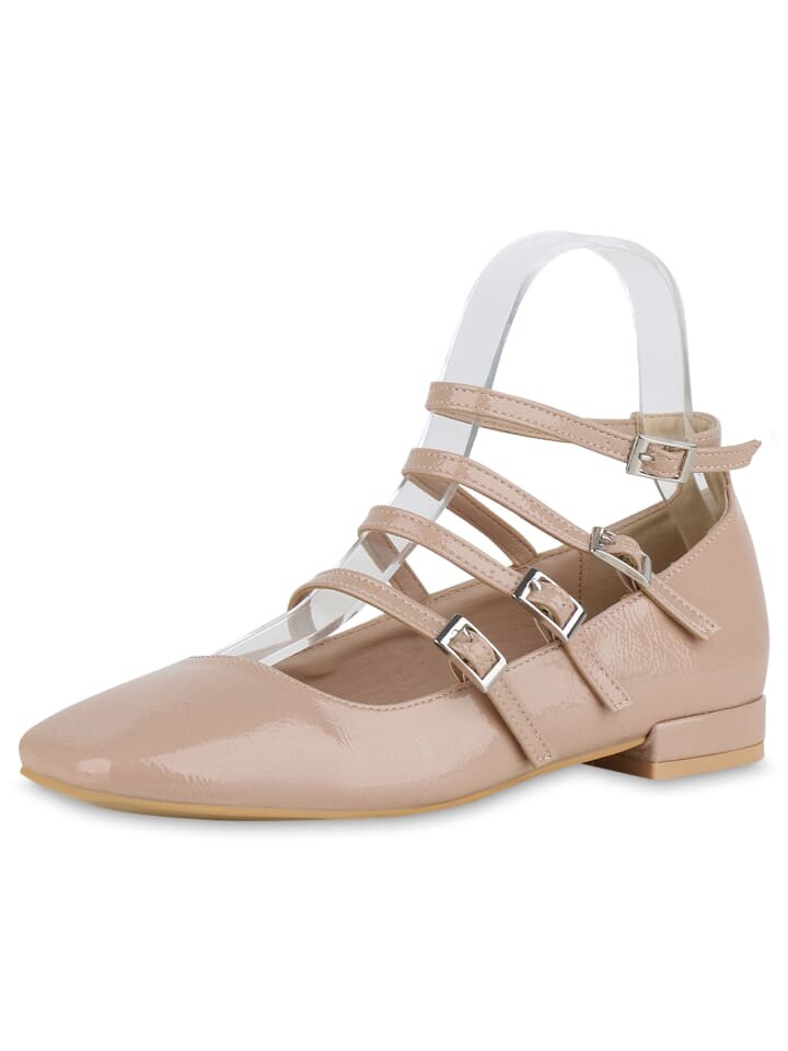 Балетки VAN HILL Riemchenballerinas Amelia, цвет beige lack