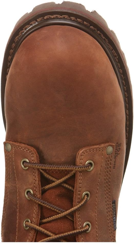 Рабочие сапоги Carolina Boots 28 Series 8", с композитным носком, утепленные, водонепроницаемые, мужские, с 800 г изоляции Thinsulate, SCUBALINER, резиновая подошва с протектором, стальная набойка, коричневый — фото 4