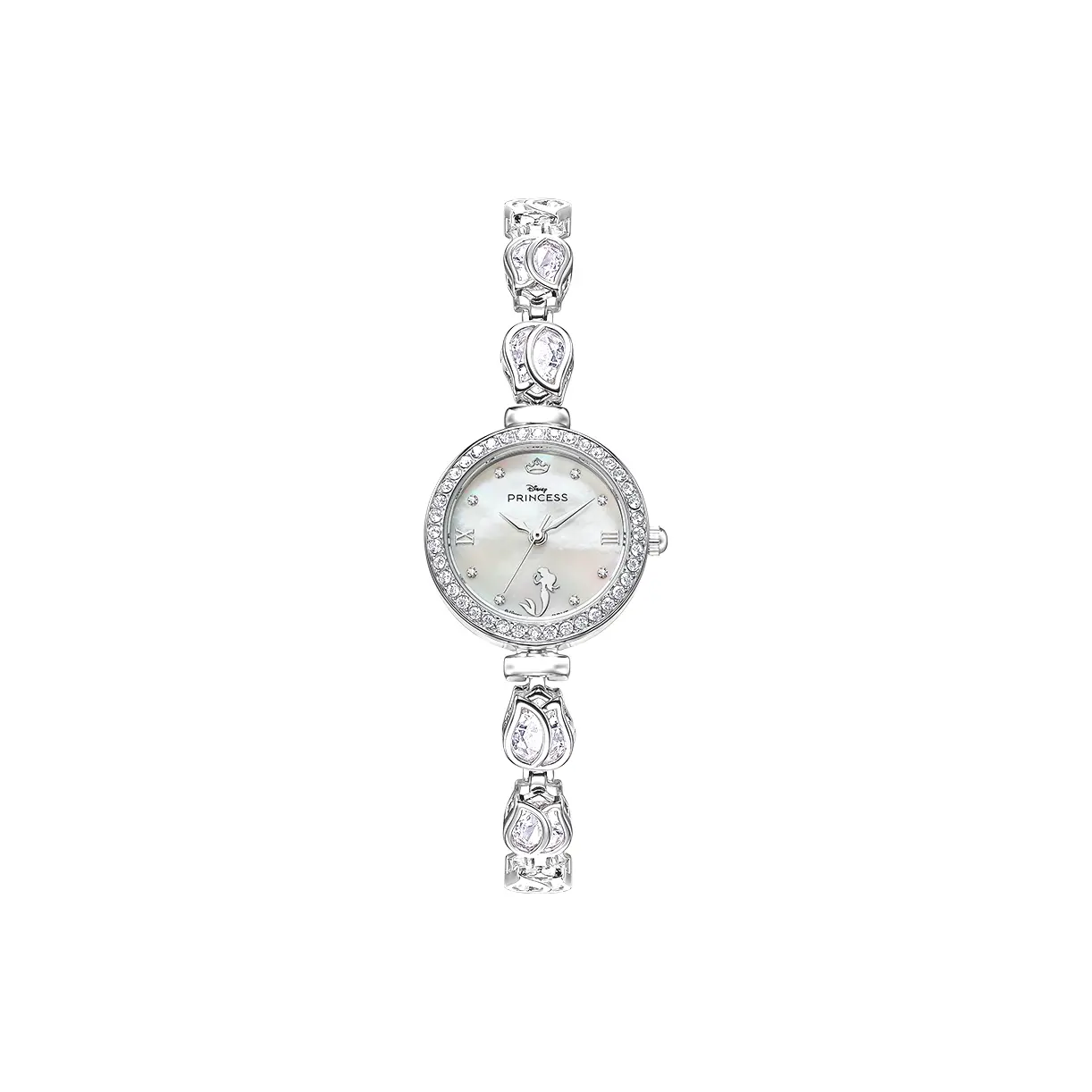 

Disney Часы Encounter Beauty Quartz Movement Alloy Strap Women's Watch Mother of Pearl Color Watch Dial, Mother of Pearl White