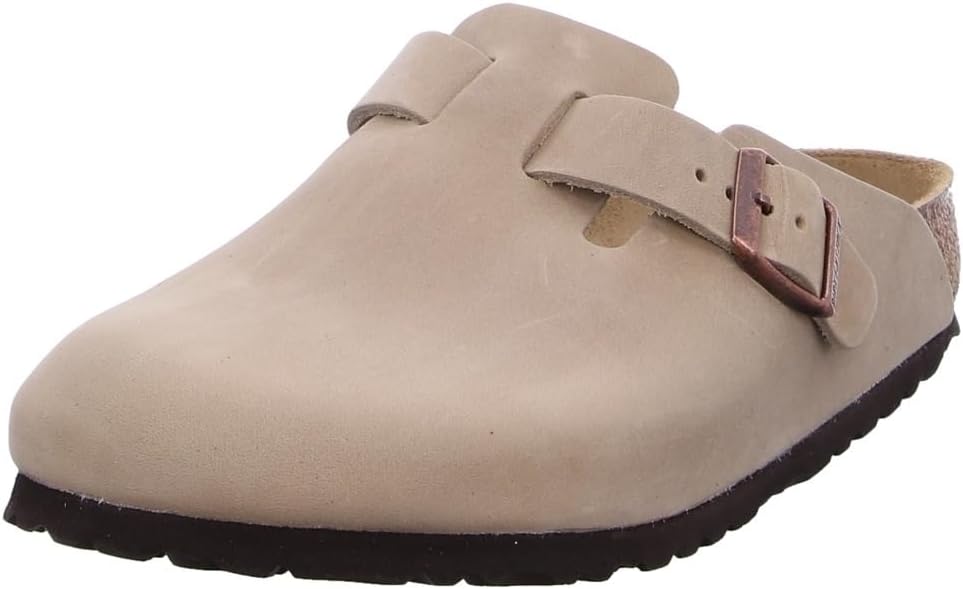 

Мужские сабо Birkenstock Boston Vintage с широкой подошвой, коричневый/коричневый