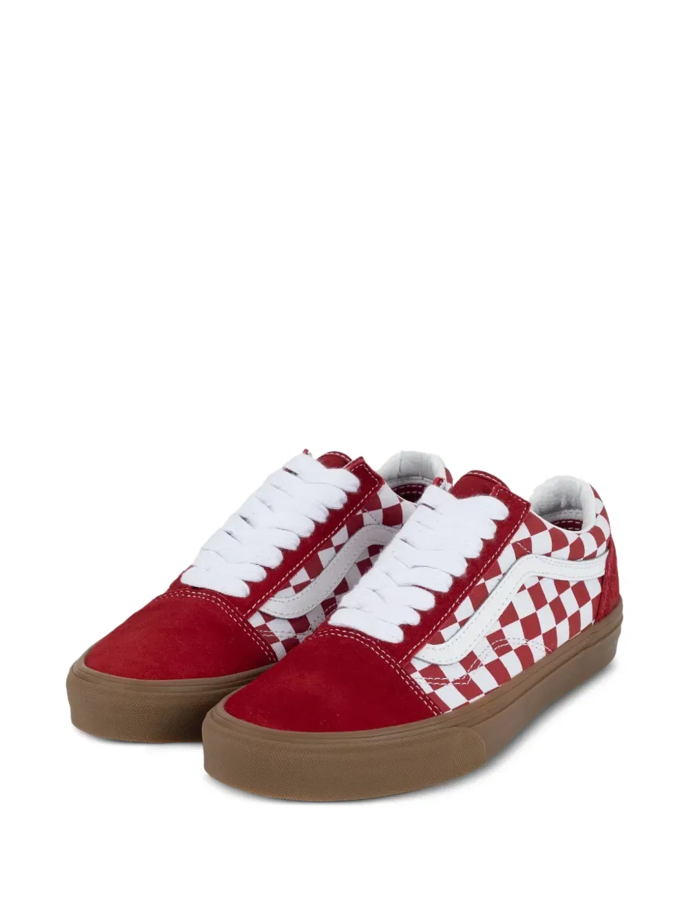 Кроссовки в стиле ретро с клетчатым узором Vans, красный — фото 2