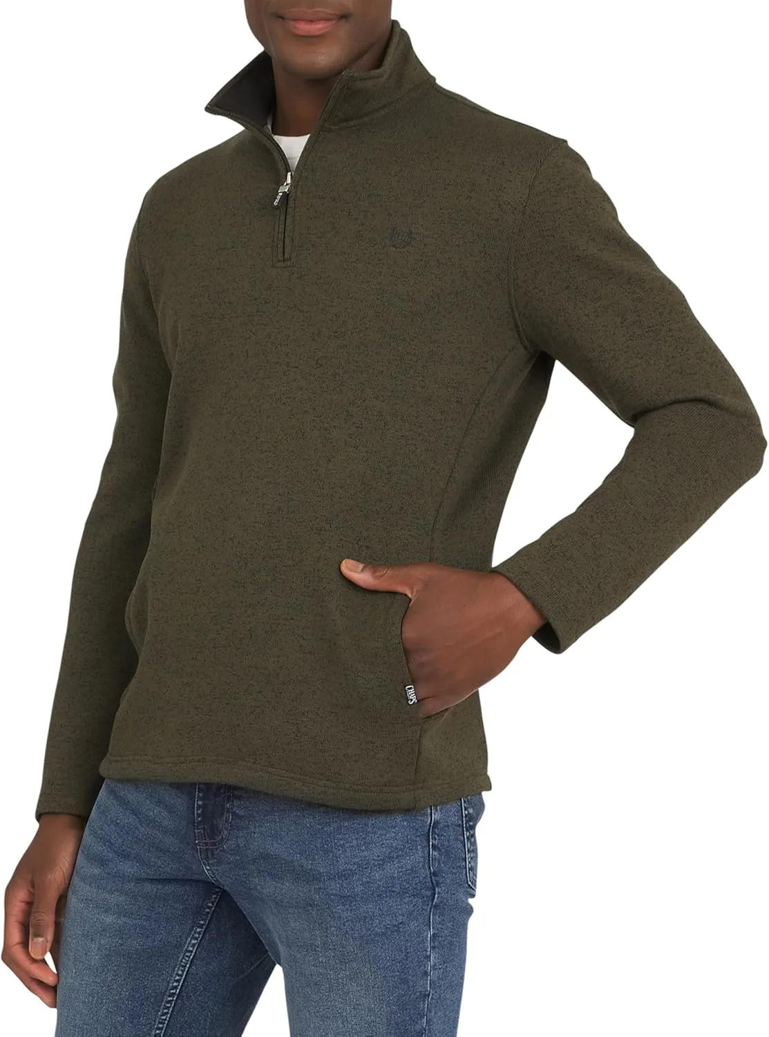 

Chaps мужской флисовый свитер с молнией на четверть, Regular Fit